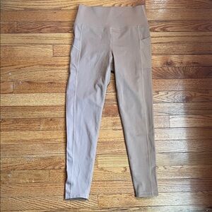 Fashion Nova Tan High-Waisted Leggings